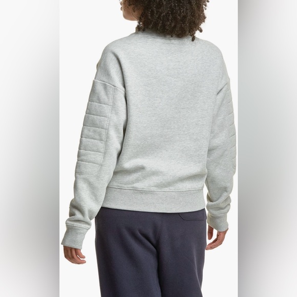 Champion Reverse Weave Quilted Mock Neck Sweatshirt (S; Oxford Gray) - Picture 2 of 3